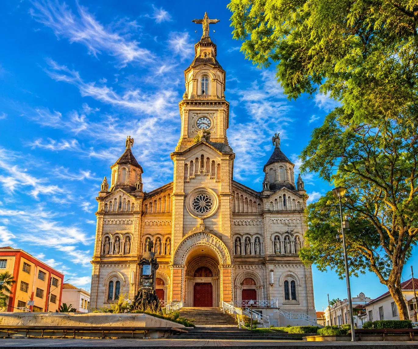 Igreja matriz no centro histórico de Ouro Fino